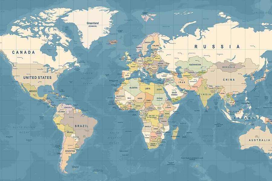 Dünya Siyasi Haritası: Ülkeler, Bölgeler